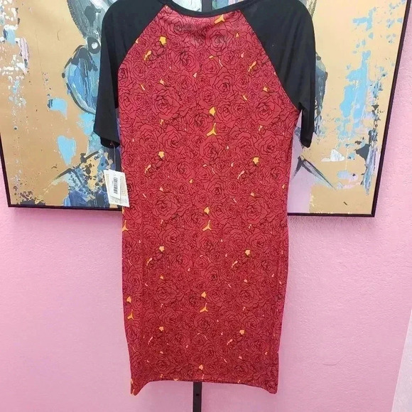 Lularoe Julia Dress w/Rose Pattern - Picture 2 of 6